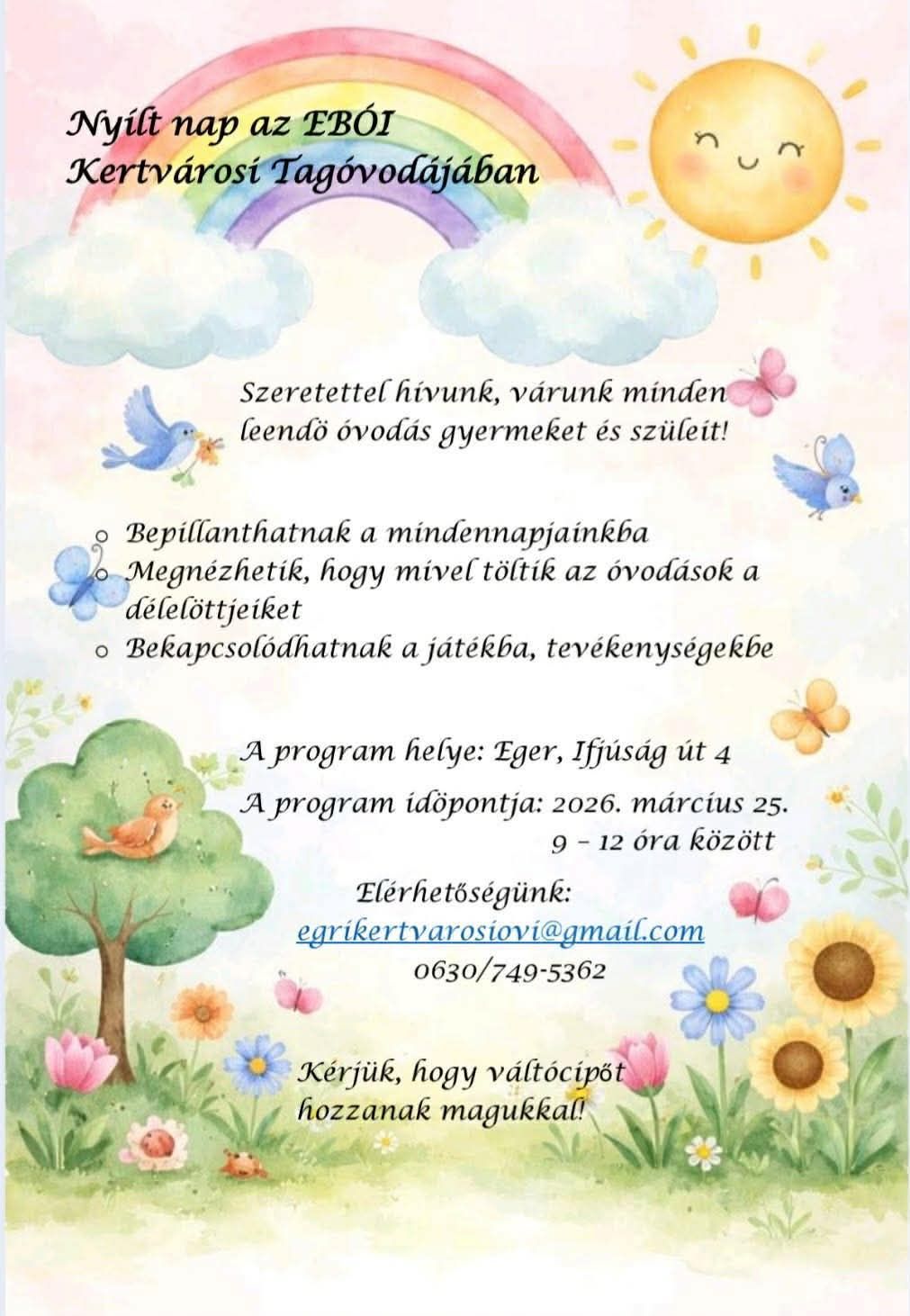 Nyílt Nap 2026.március